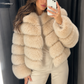 Women’s Cosy Faux Fur Jacket with Plush Finish for Winter & Evening Wear