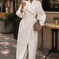 Women’s Double-Breasted Long Coat with Tailored Fit for Winter & Smart Casual Wear