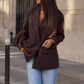Women’s Double-Breasted Blazer with Vintage Button Detail