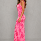 Women's Embroidered Floral Maxi Dress