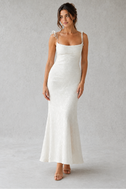Women’s Floral Jacquard Maxi Dress with Cowl Neck for Wedding & Occasion Wear