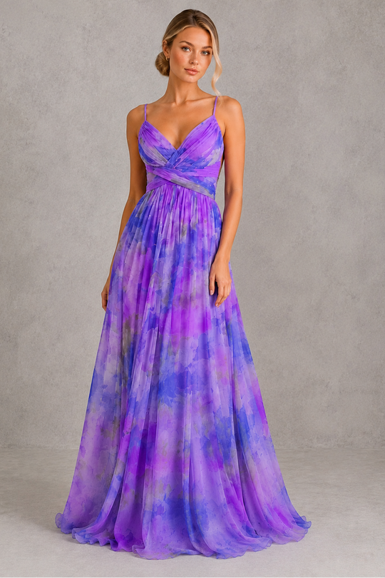 Women's Floral Halter Maxi Dress - Wedding Guest Holiday Occasion Wear