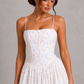 Women's Floral Strapless Fit & Flare Midi Dress