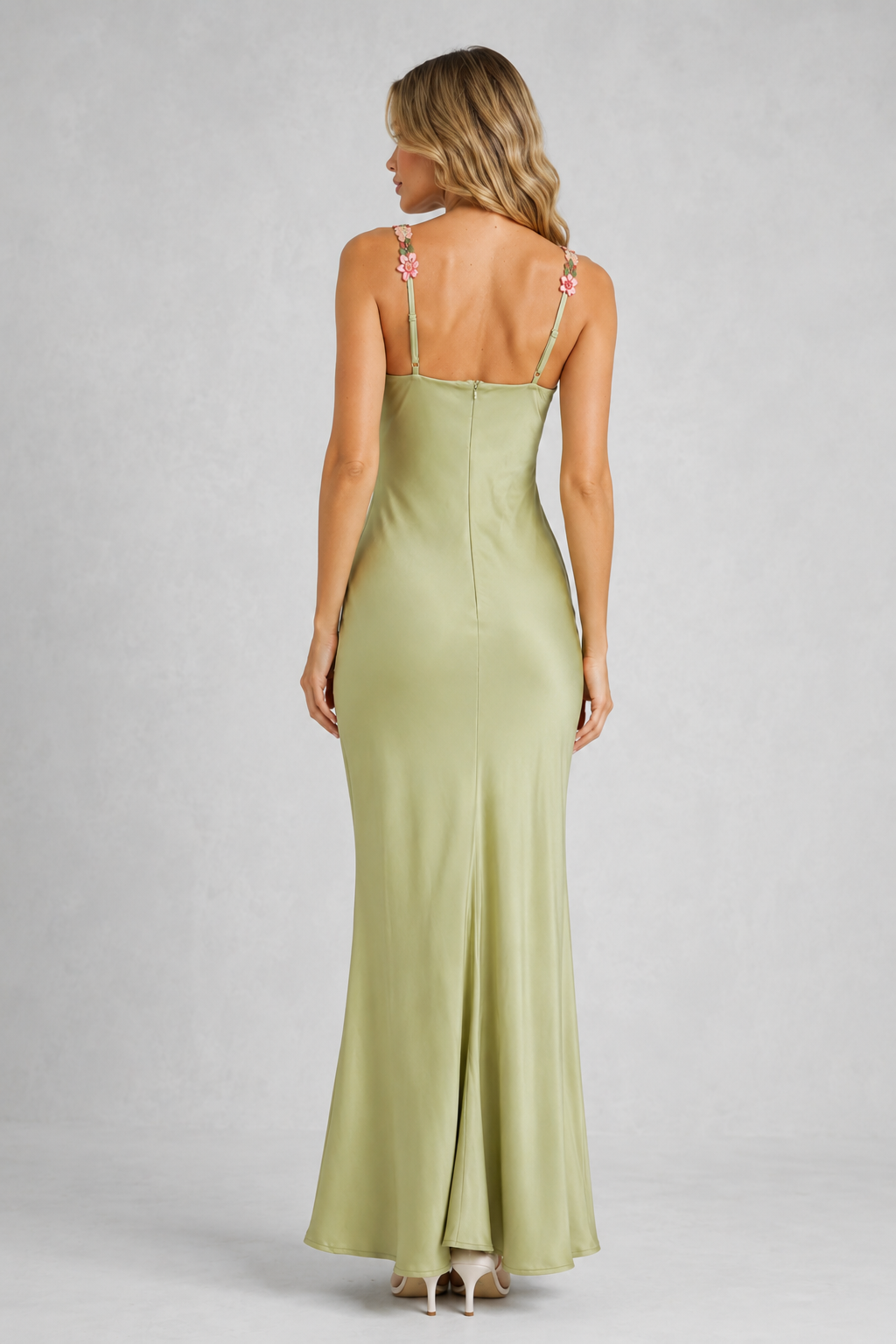 Women’s Floral Strap Maxi Dress for Wedding & Occasion Wear