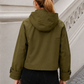 Women’s Hooded Trench Coat with Long Sleeves for Winter & Casual Wear