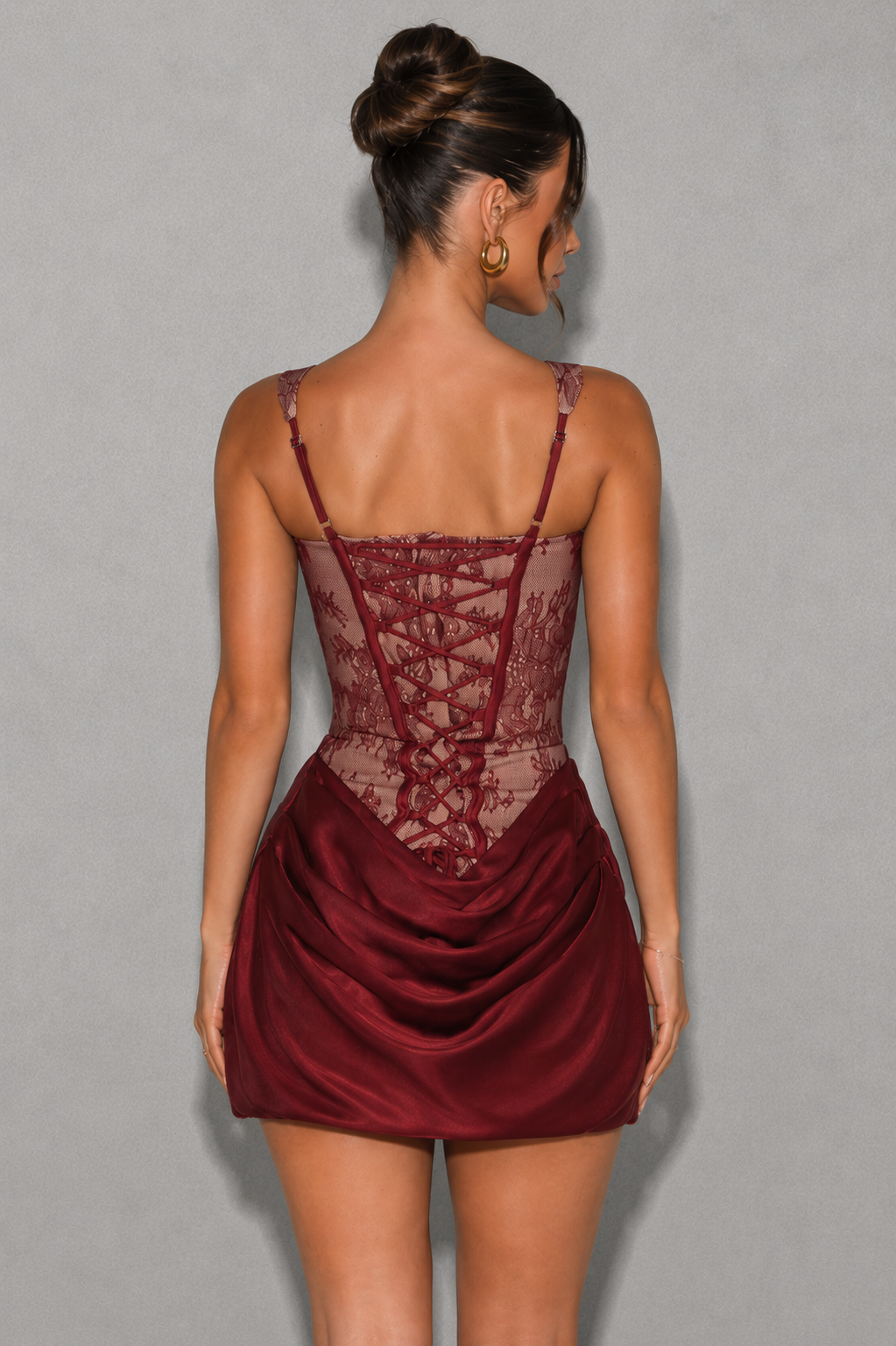 Women’s Lace Corset Mini Dress for Party & Special Occasion Wear