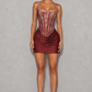 Women’s Lace Corset Mini Dress for Party & Special Occasion Wear