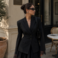 Women’s Lace Blazer Coat with Single-Breasted Design for Office & Smart Casual Wear