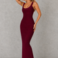 Women's Metallic Bandage Maxi Dress