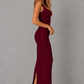 Women's Metallic Bandage Maxi Dress