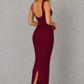 Women's Metallic Bandage Maxi Dress