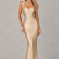 Women's Metallic Bandage Maxi Dress – Gold