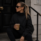 Women’s Red Turtleneck Zip-Up Jacket with Long Sleeves for Casual & Streetwear