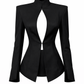 Women’s sculpted cut-out blazer featuring a structured tailored silhouette, defined waist, and contemporary statement detailing.