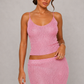 Women’s Sequin Knit Cami Top with Adjustable Straps