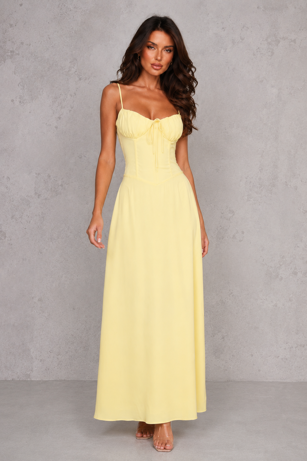 Women’s Sleeveless Lace-Up Maxi Dress