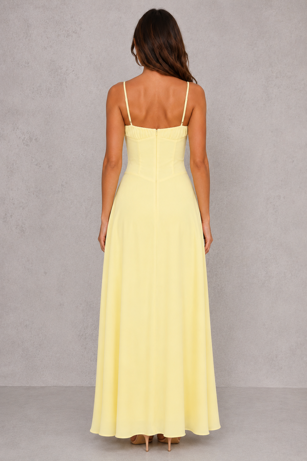 Women’s Sleeveless Lace-Up Maxi Dress