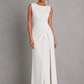 Women’s Sleeveless Maxi Dress with Draped Waist