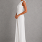 Women’s Sleeveless Maxi Dress with Draped Waist