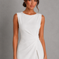 Women’s Sleeveless Maxi Dress with Draped Waist
