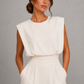 Women's Sleeveless Wide Leg Jumpsuit - Elegant Occasion & Wedding Guest Jumpsuit