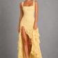 Women's Lace High Split Maxi Dress