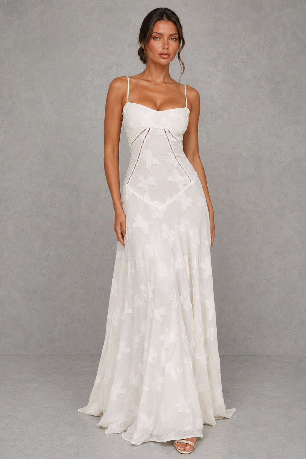 Women’s Sweetheart Neck Maxi Dress