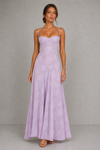 Women's Sweetheart Neck Maxi Dress – Violet