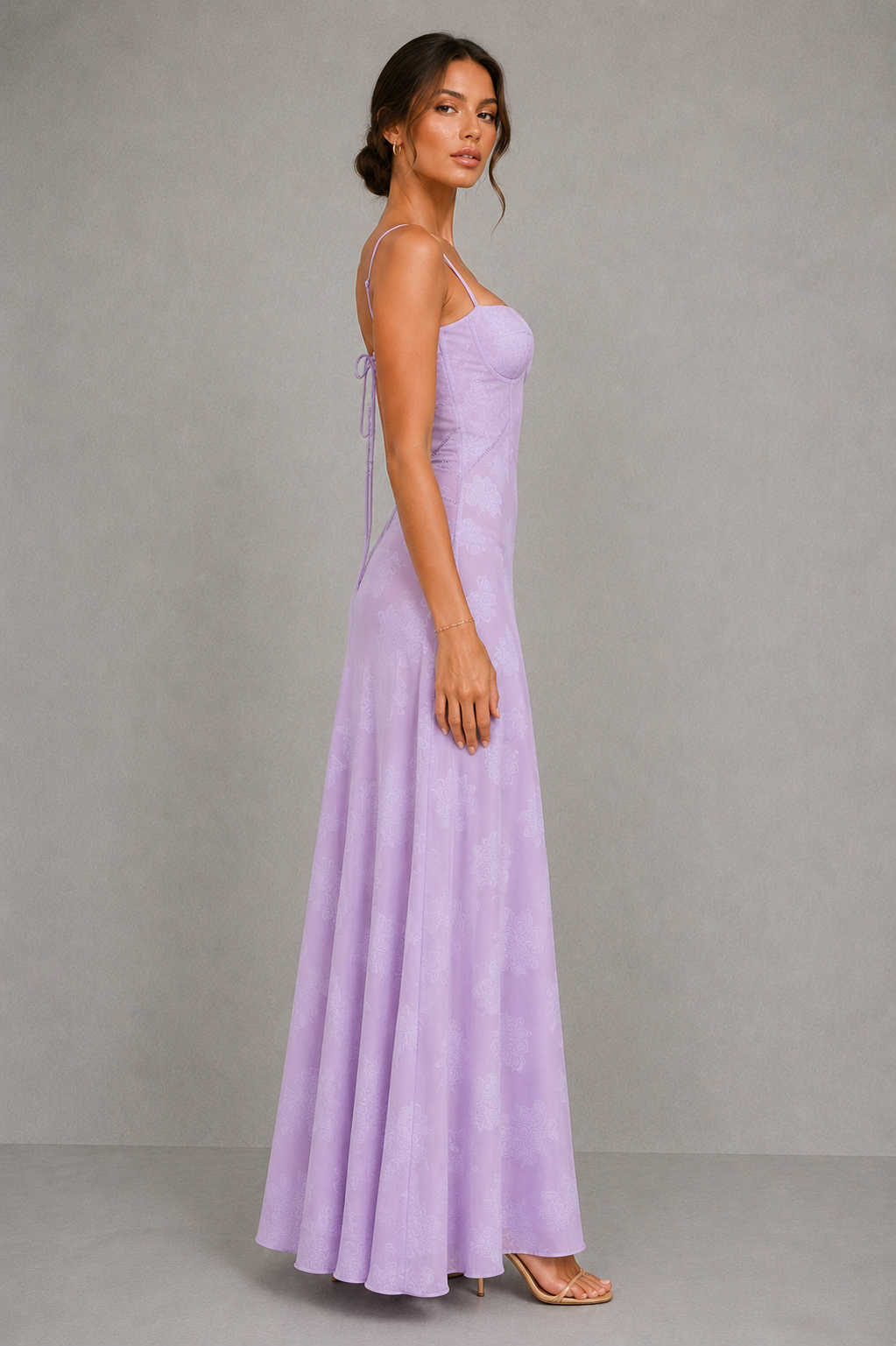 Women’s Sweetheart Neck Maxi Dress